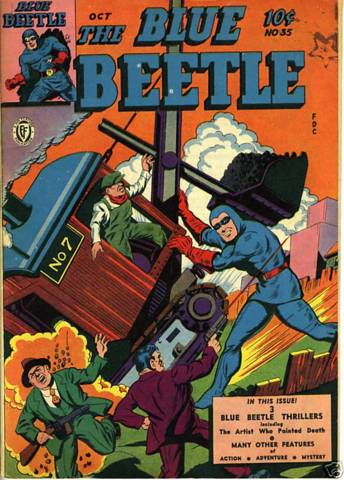 BLUE BEETLE #35 © October 1944 Fox Publication